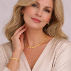 Set Trenza Dorada — Collar y pulsera
